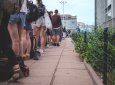 Давка произошла при подаче документов в "Жасыл ел" в Актау (ВИДЕО)