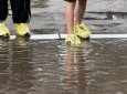 Пакеты стали самой популярной "обувью" в Семее после ливня