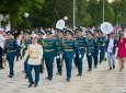 Марш на самом длинном Арбате: Нацгвардия поздравила полицейских