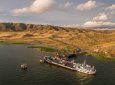 Паромная переправа прекращает работу в Восточном Казахстане