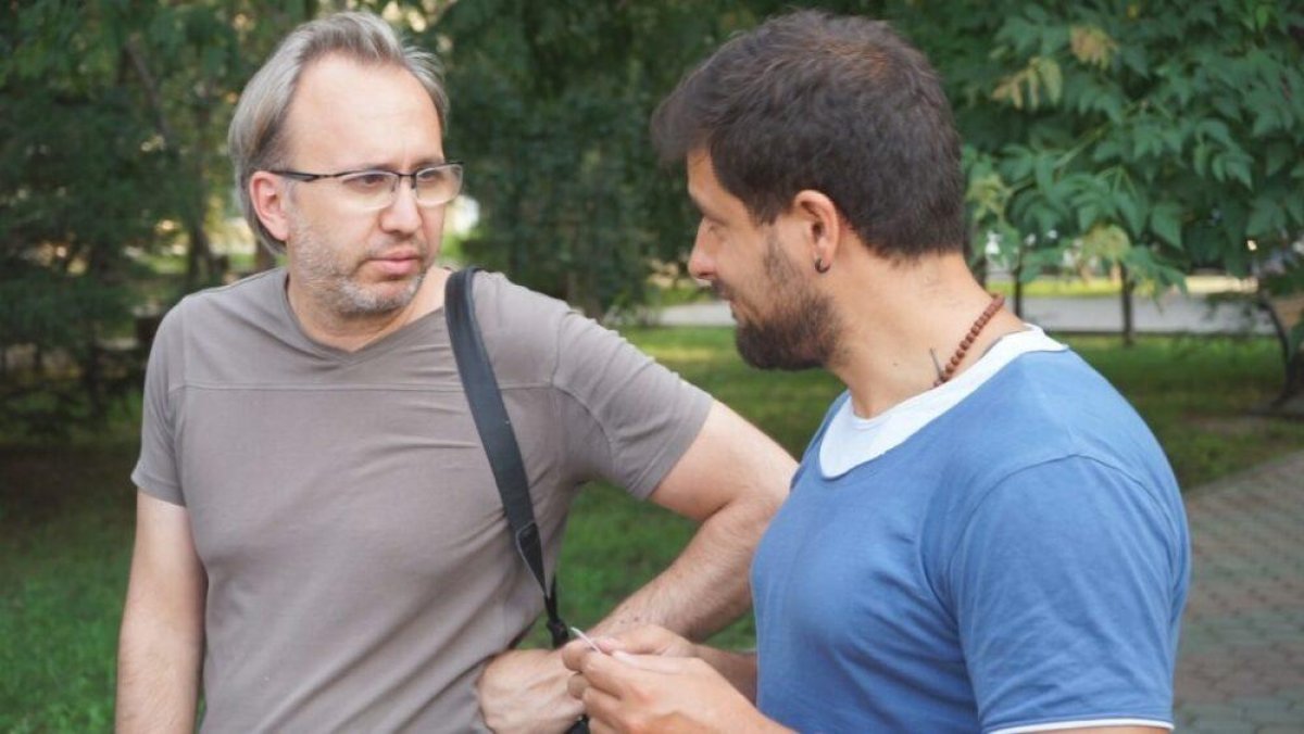 Итальянские журналисты снимают документальный фильм в Семее