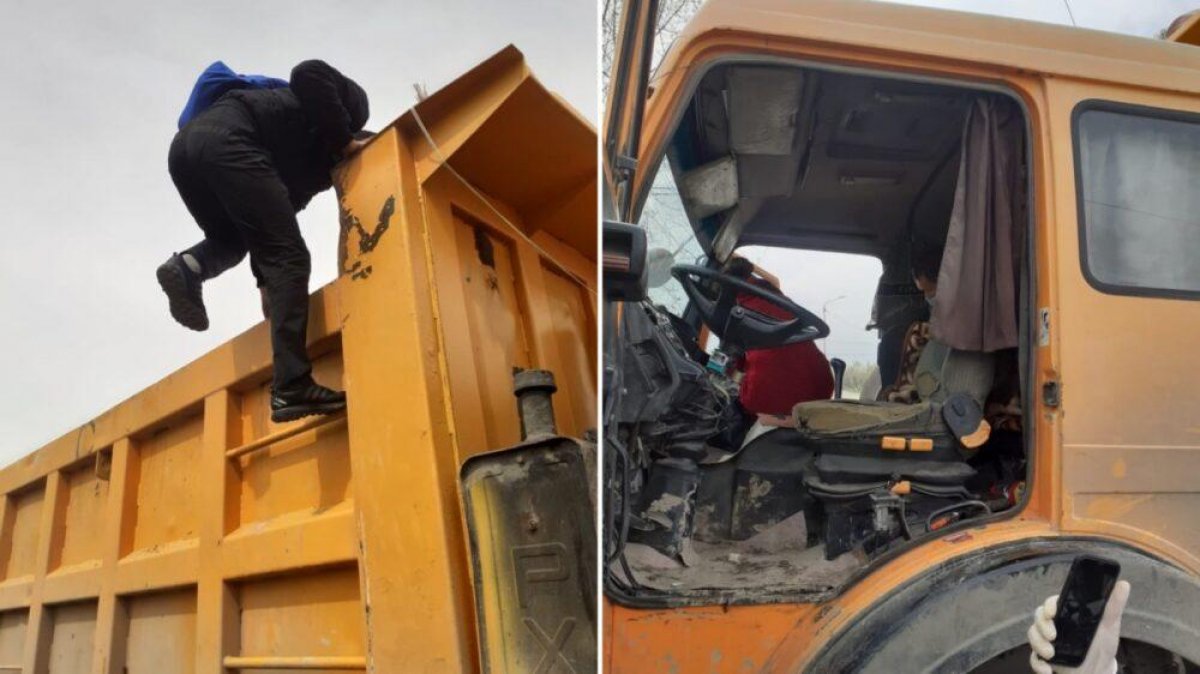 Пять человек пытались проехать в Алматы, спрятавшись в мусоровозе