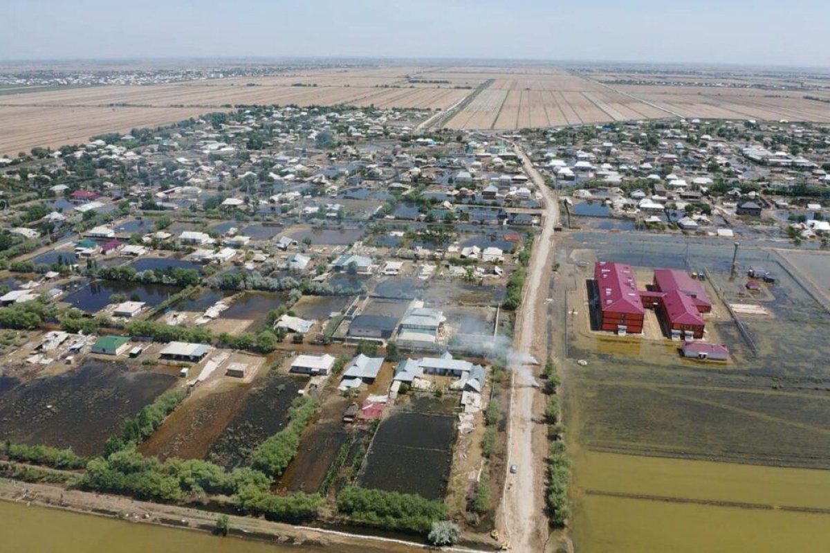 Лов рыбы запретили в подтопленных селах Туркестанской области