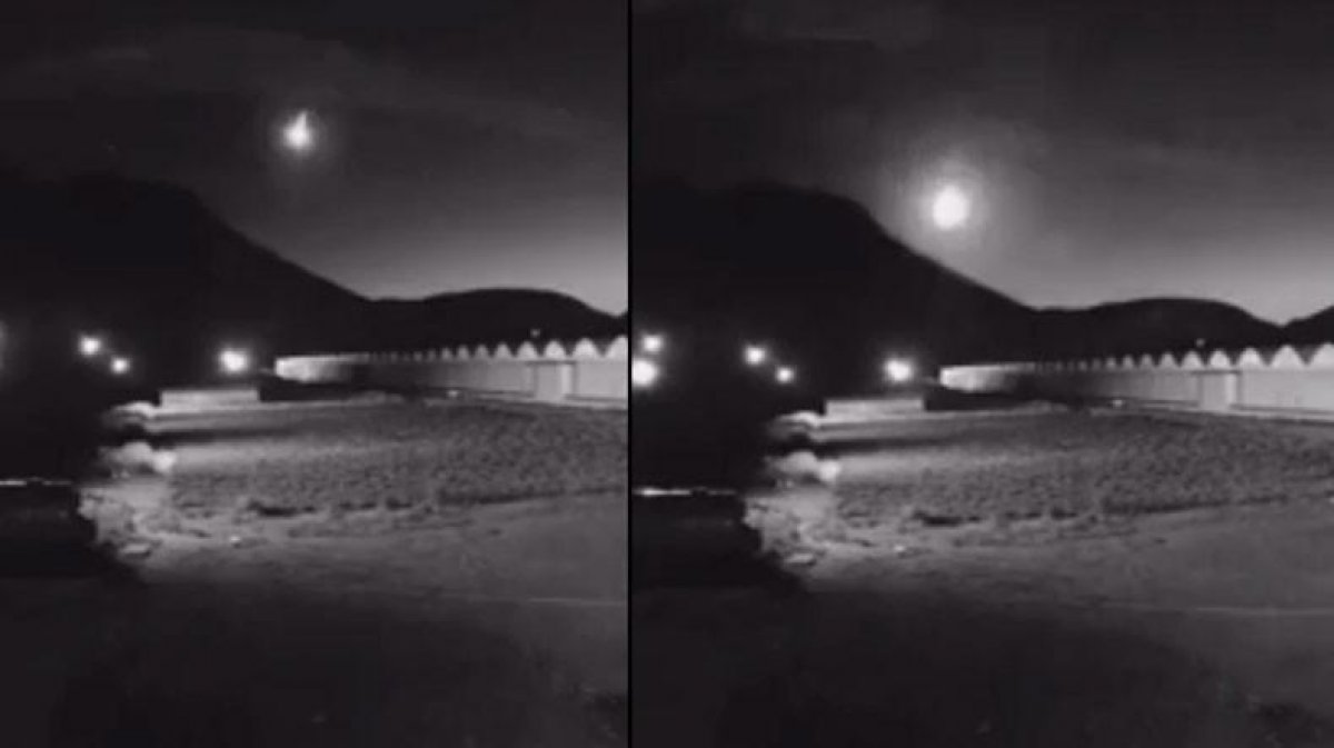 Падение крупного метеорита в Армении попало на видео