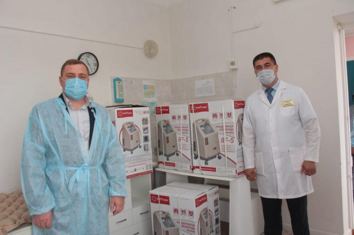 Бизнесмен-партиец Nur Otan подарил медоборудование районной больнице Костанайской области