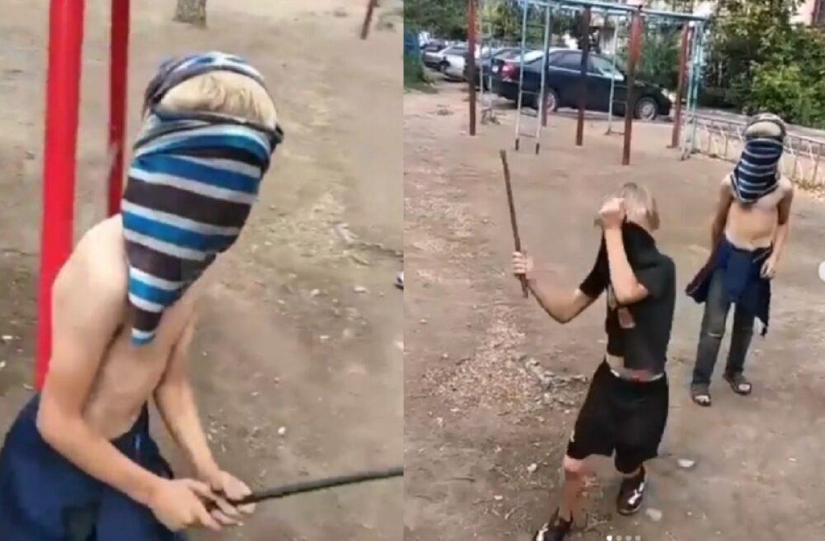 В Павлодаре юные вандалы оскорбляли и пытались избить рабочих, ремонтирующих детскую площадку