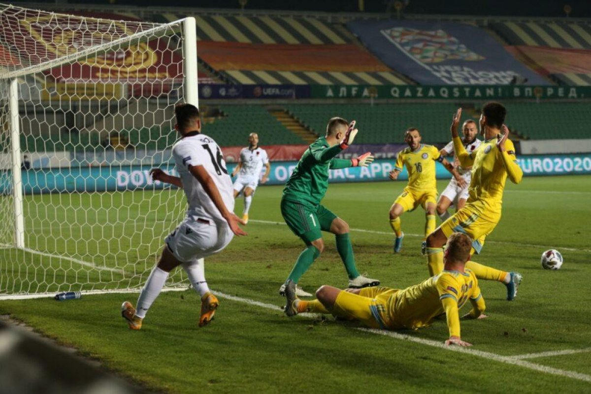 Сборная Казахстана не проиграла Албании и осталась в лидерах группы Лиги наций