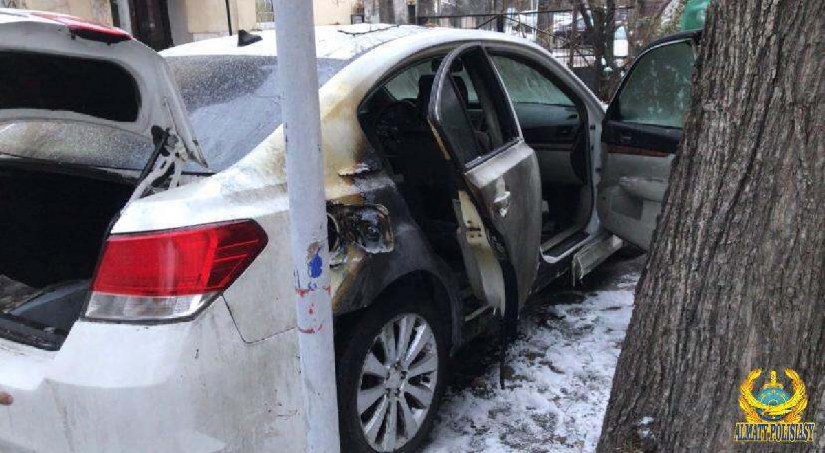 Автомобиль алматинца подожгли в отместку