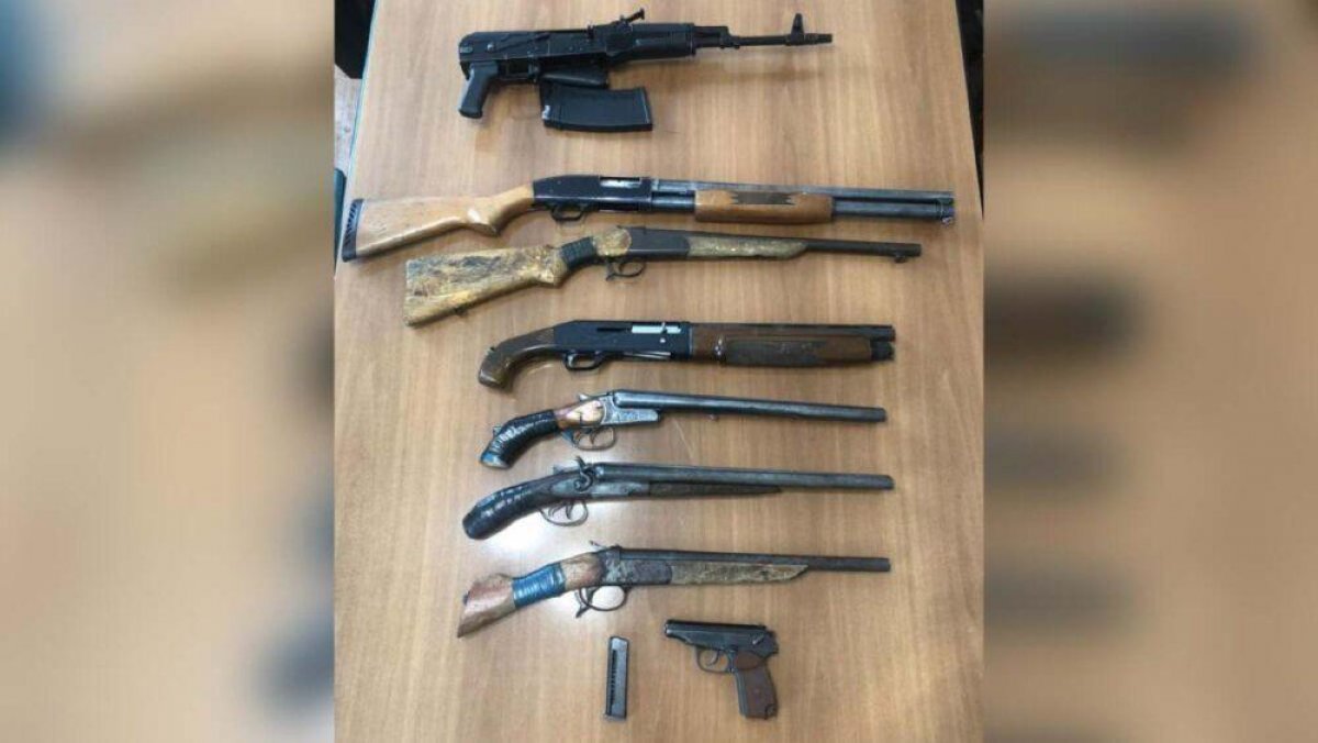 Боевой арсенал изъяли полицейские у жителя Павлодара