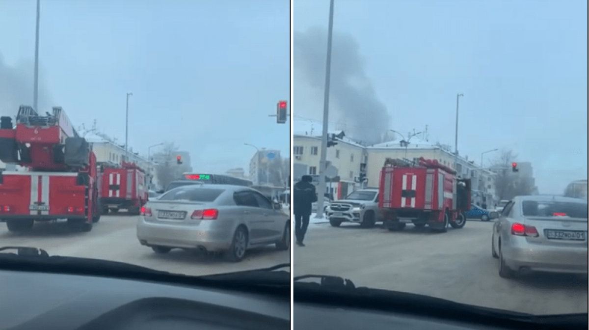 Пожарные спешили на взрыв в Нур-Султане и врезались во внедорожник