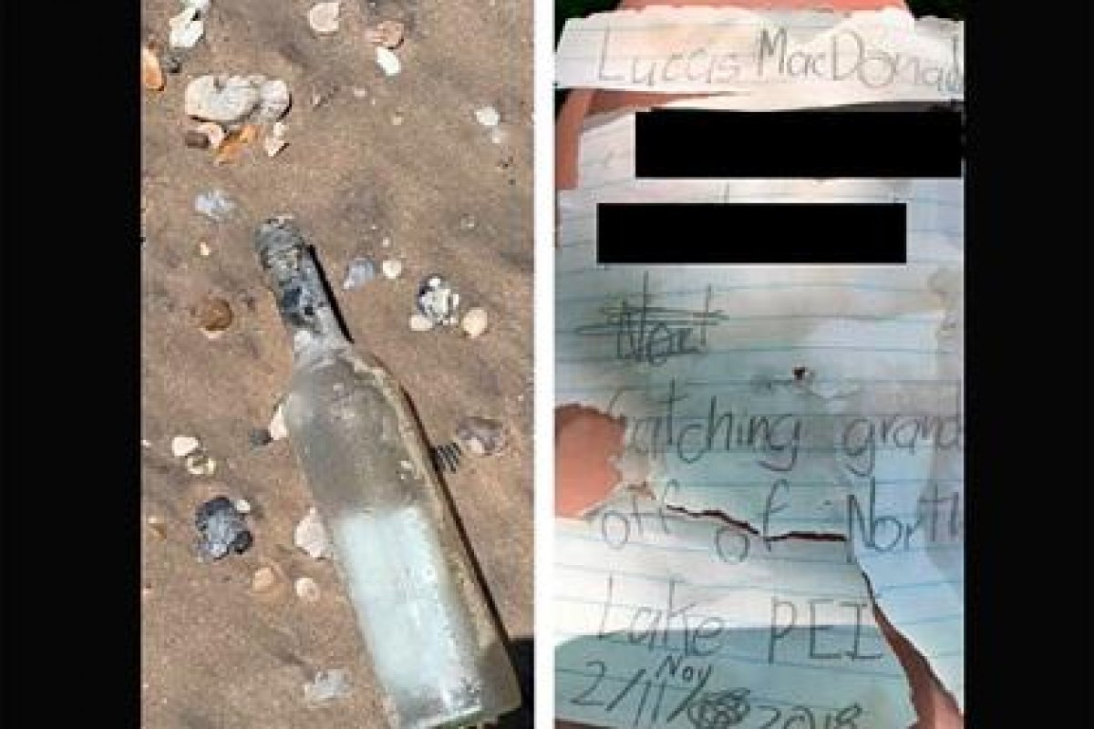 Письмо в бутылке проплыло четыре тысячи километров и нашло получателя