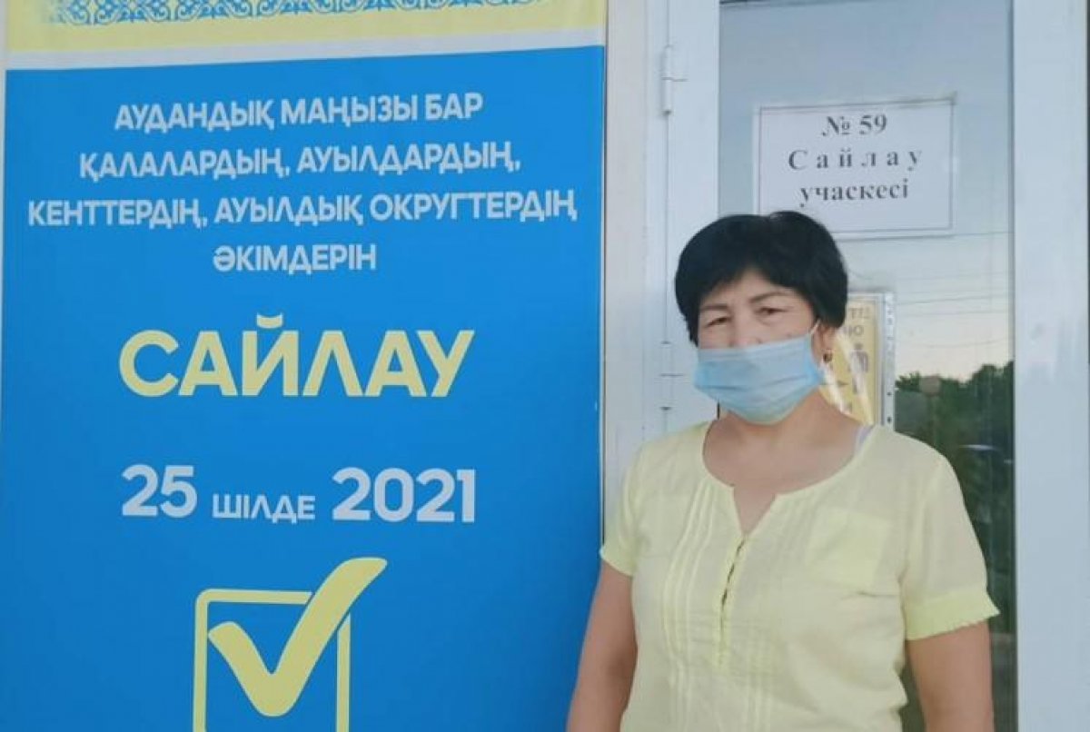 Жители аула Карнак активно голосуют на выборах сельского акима