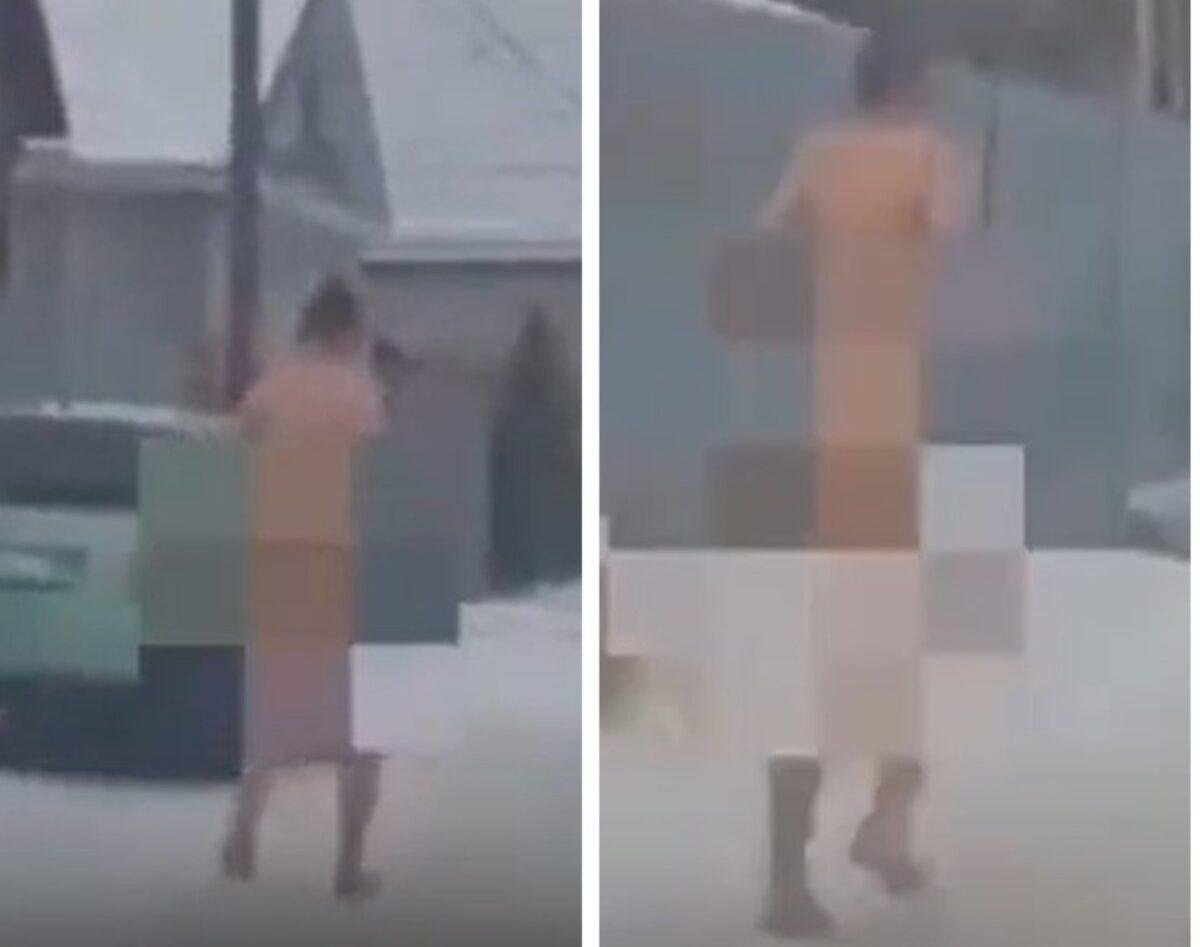 голый мужик на пробежке