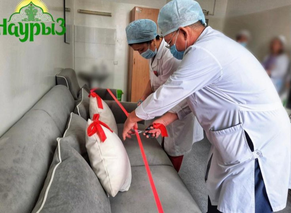 "Открытие" дивана в кызылординском роддоме высмеяли в Сети