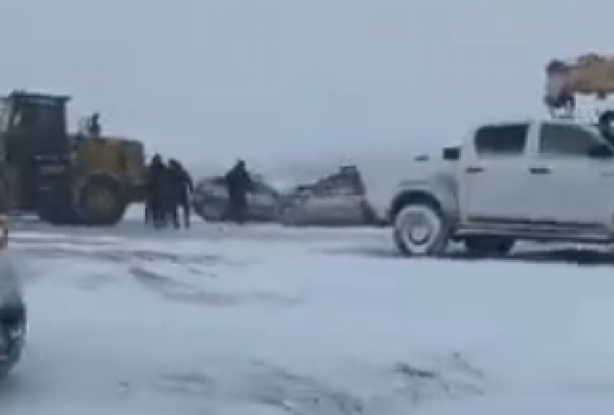 Четыре автомобиля столкнулись на трассе Актобе – Астрахань