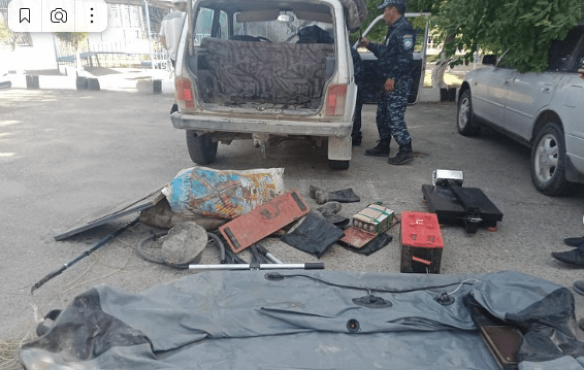 Глушили рыбу электротоком. Браконьеры задержаны в Алматинской области