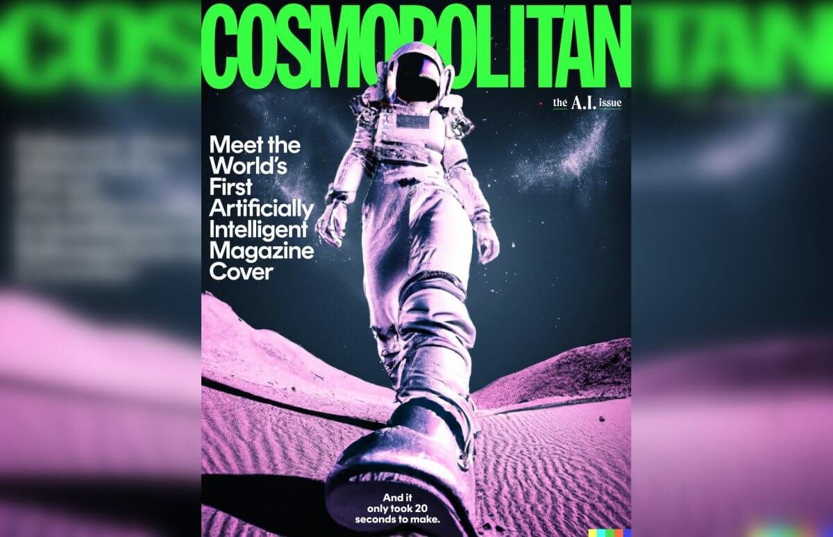 Журнал Cosmopolitan сделал обложку с помощью искусственного интеллекта