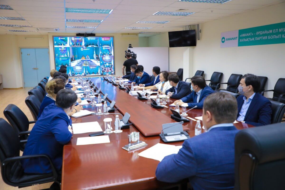 При партии AMANAT создано 216 общественных групп для мониторинга цен на продукты и товары