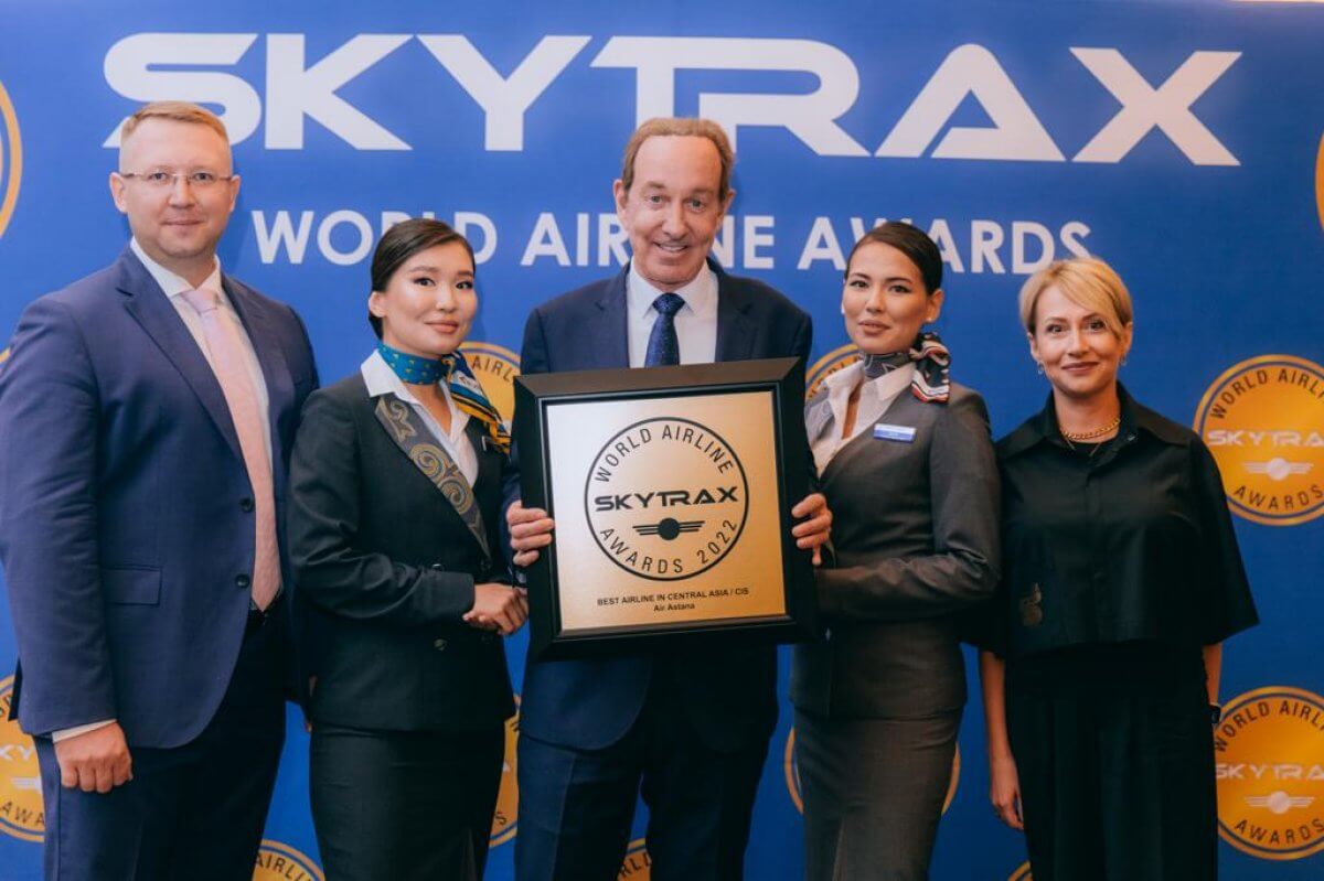 Air Astana в десятый раз получила награду Skytrax как лучшая авиакомпания в Центральной Азии и СНГ