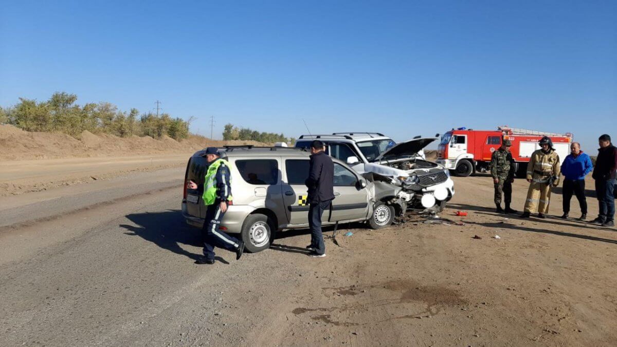 Два человека погибли в столкновении УАЗа и Лады в Актюбинской области