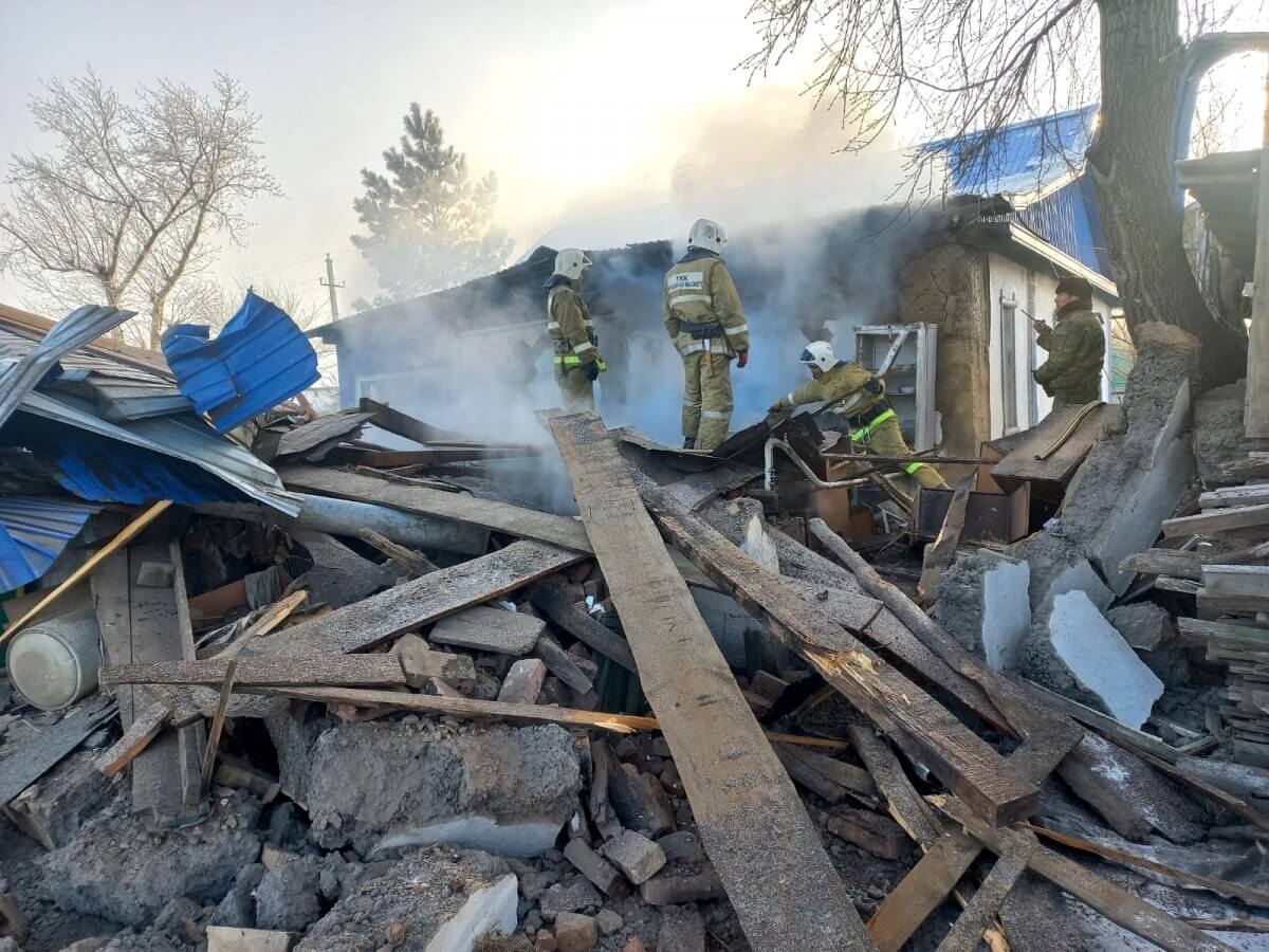 Пенсионерка получила ожоги при взрыве газа в Актогае