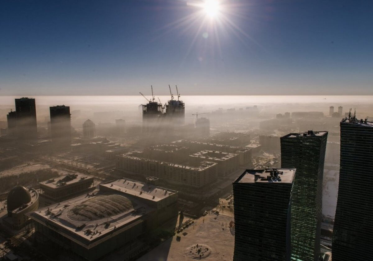 Фото смога над городом