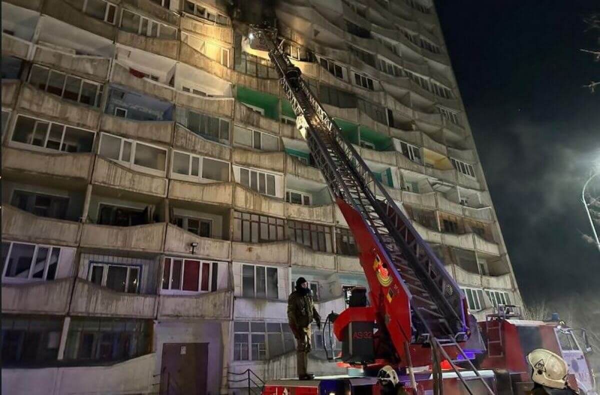 Пожар в 16-этажке Караганды: полиция завела уголовное дело