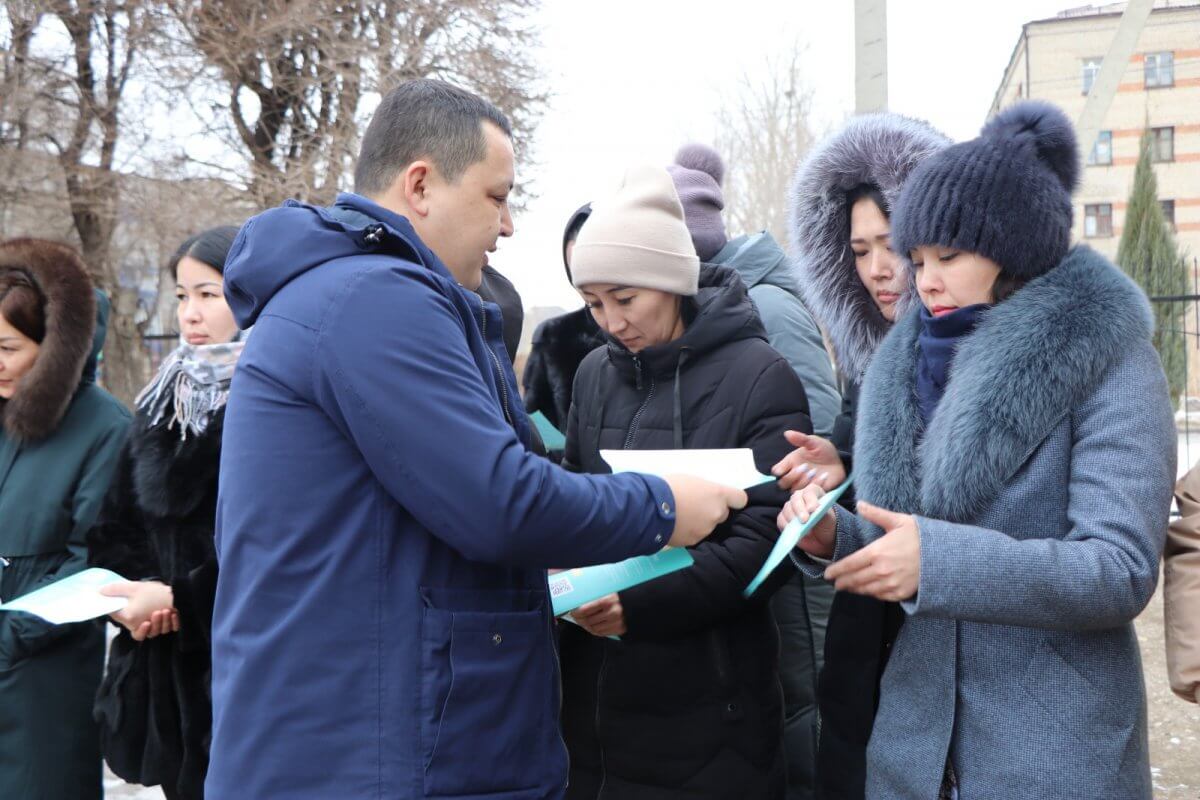 Предвыборную агитработу провели аманатовцы с коллективом предприятия в ЗКО