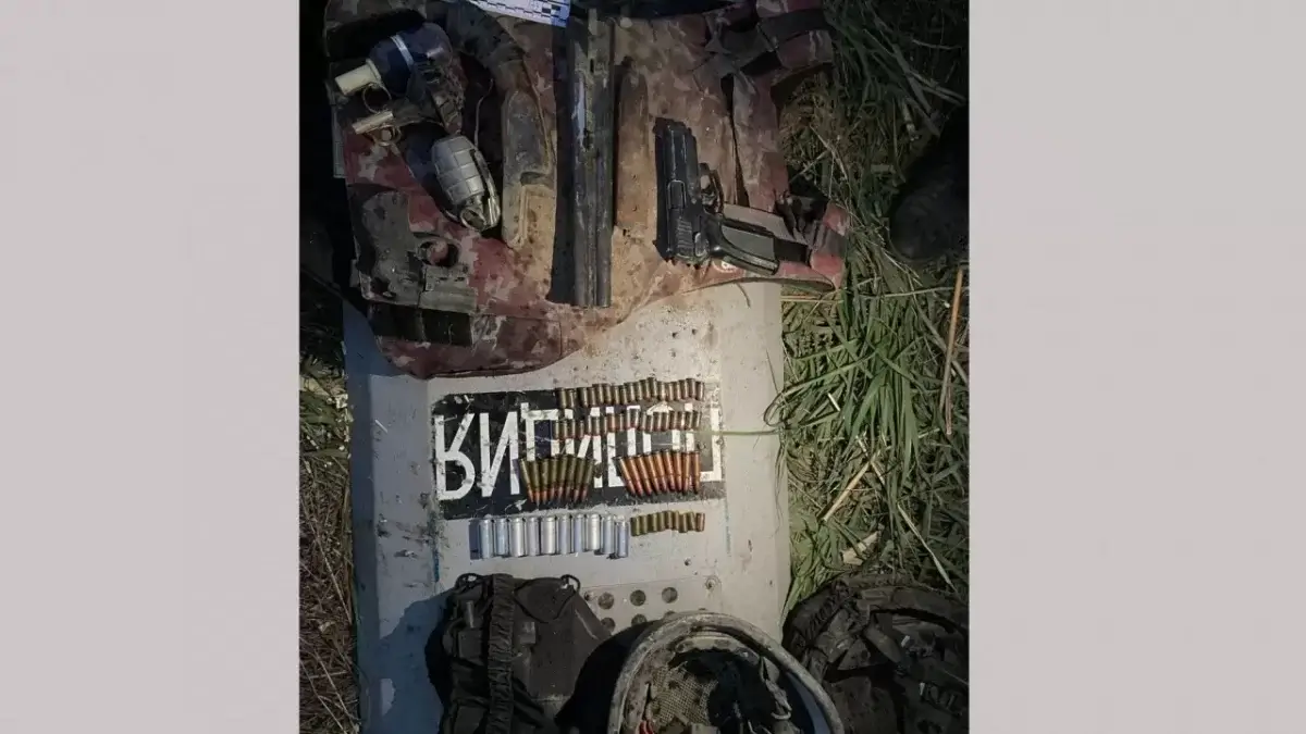 Тайник с оружием и боеприпасами найден близ Талдыкоргана