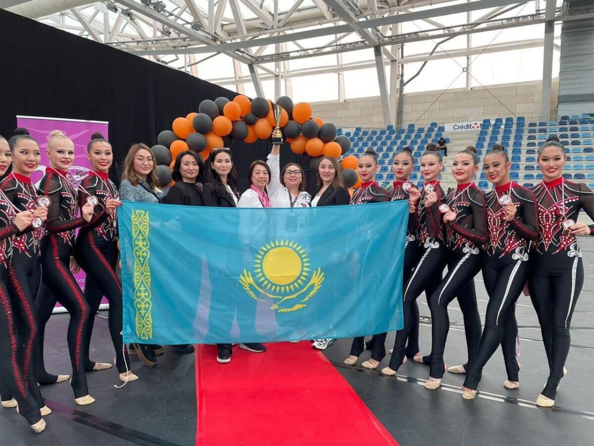 Восемь медалей завоевали казахстанцы на турнирах по эстетической групповой  гимнастике во Франции