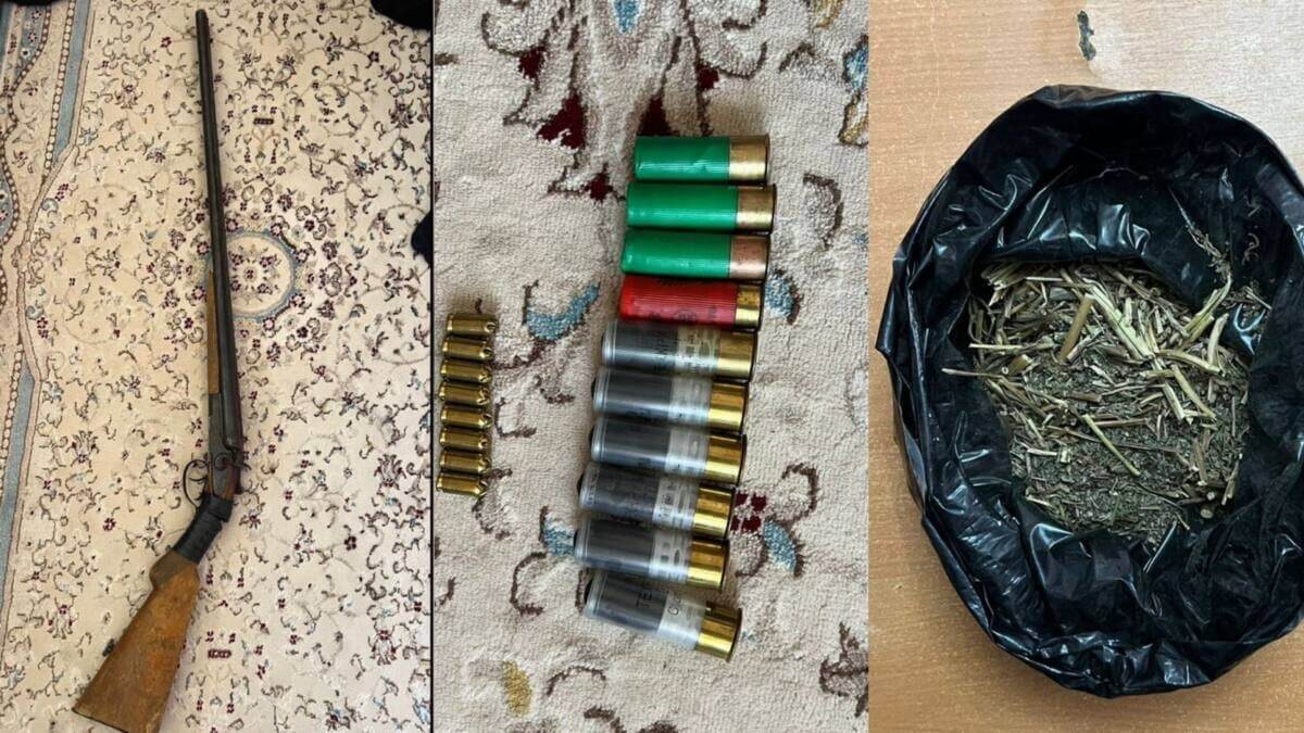 Наркотики и оружие хранили дома отец с сыном в Жетысае