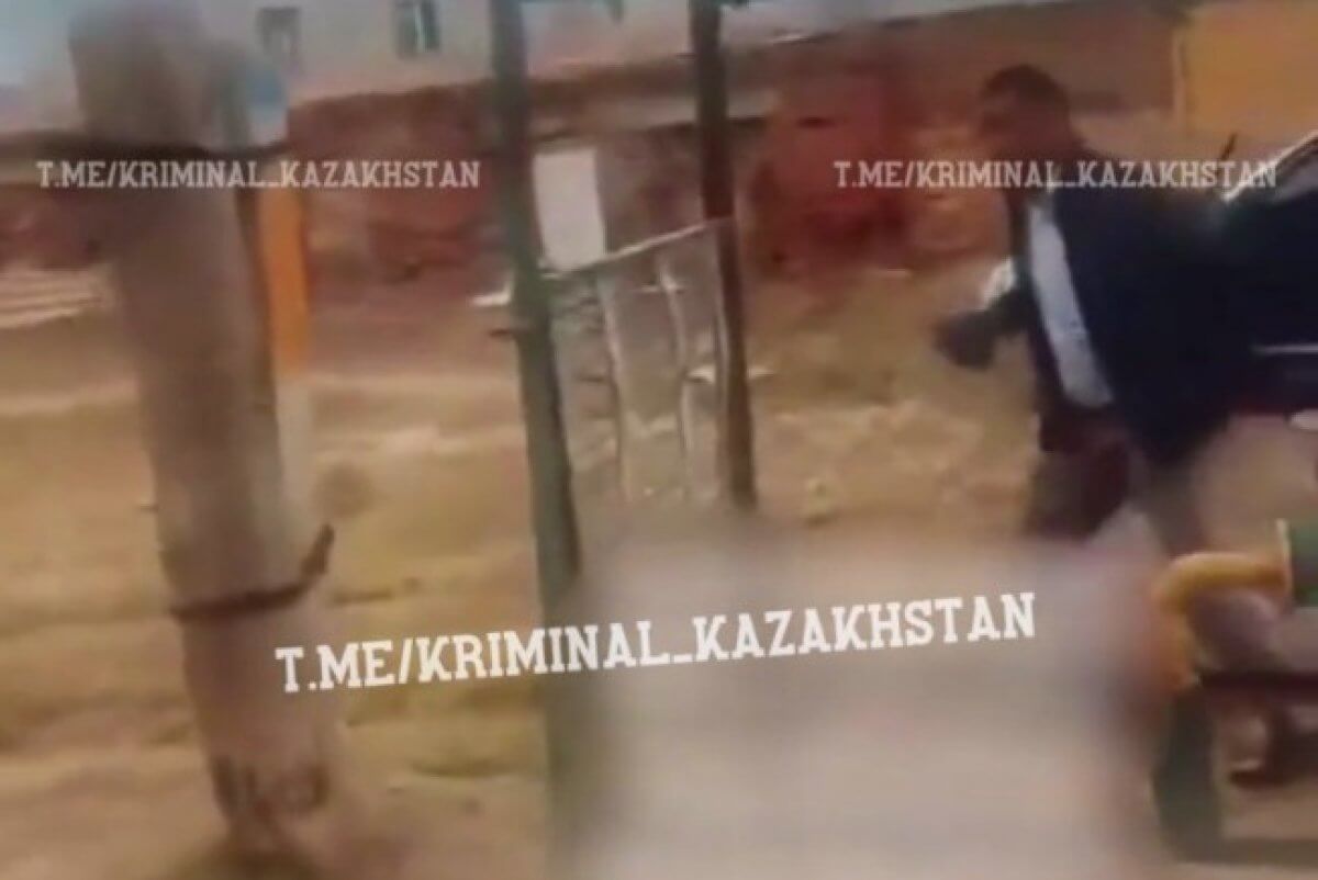 Преследовал с кирпичом в руках: мужчину задержали Актюбинской области (ВИДЕО)