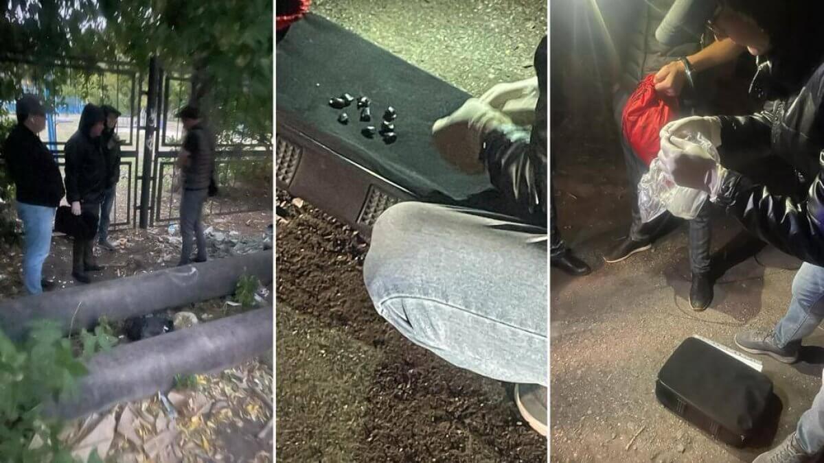 Наркодилер пытался спрятать сверток с "синтетикой" во рту в Караганде