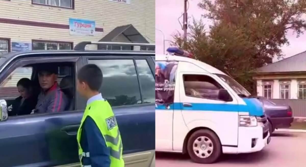 Автопробег с участием детей провели в Карагандинской области