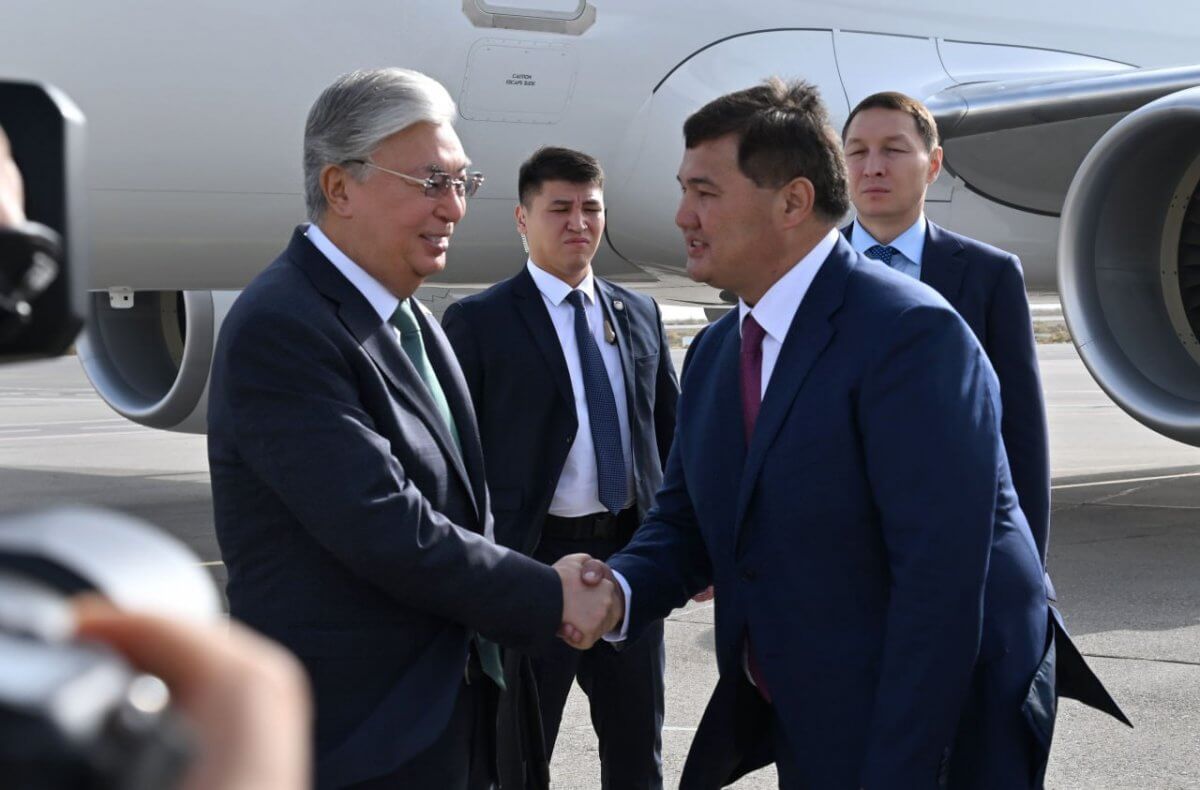 Токаев прибыл с рабочим визитом в Кызылординскую область