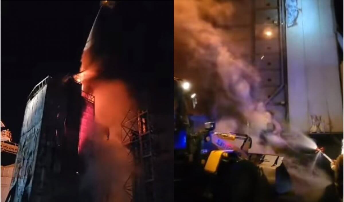 Пожарный поезд привлекли к тушению горящего урожая в Усть-Каменогорске (ВИДЕО)
