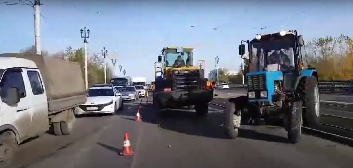 Ульбинский мост ремонтируют в Усть-Каменогорске (ВИДЕО)