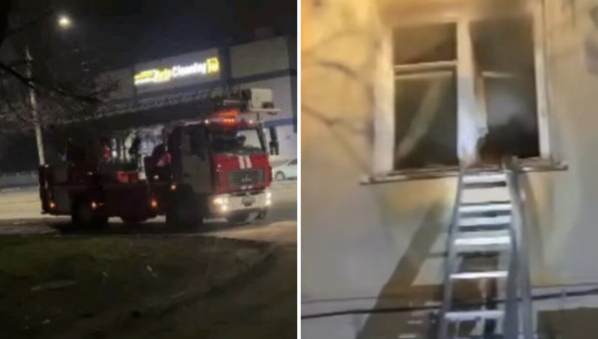 13 жителей эвакуировали при пожаре в Усть-Каменогорске (ВИДЕО)