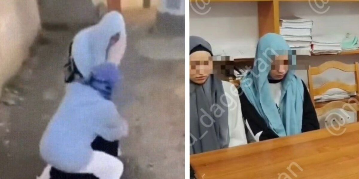 Две девочки в хиджабах избили сверстницу