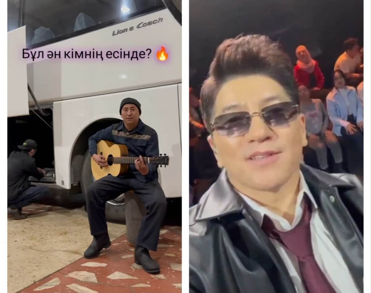 Солист "МузАРТ" передал "сәлем" автослесарю из карагандинского автопарка