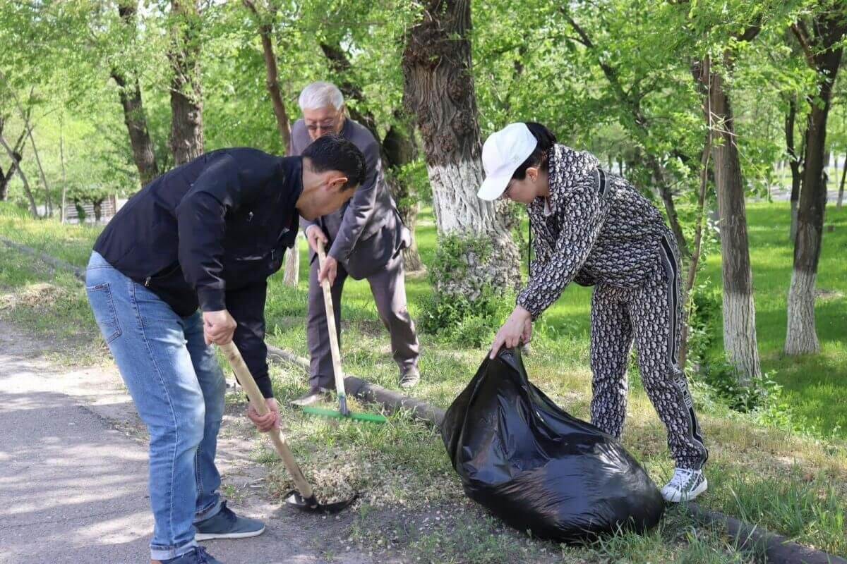 Акция таза казахстан. Субботник.