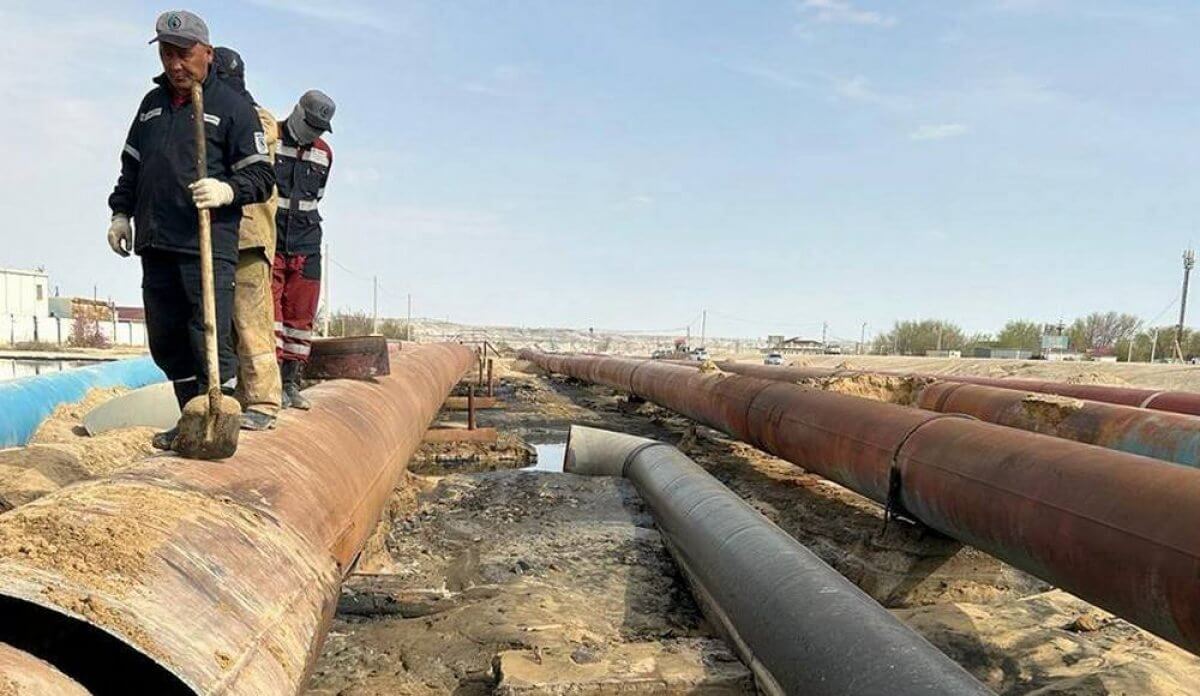 Трубопровод лопнул в АО "Озенмунайгаз"