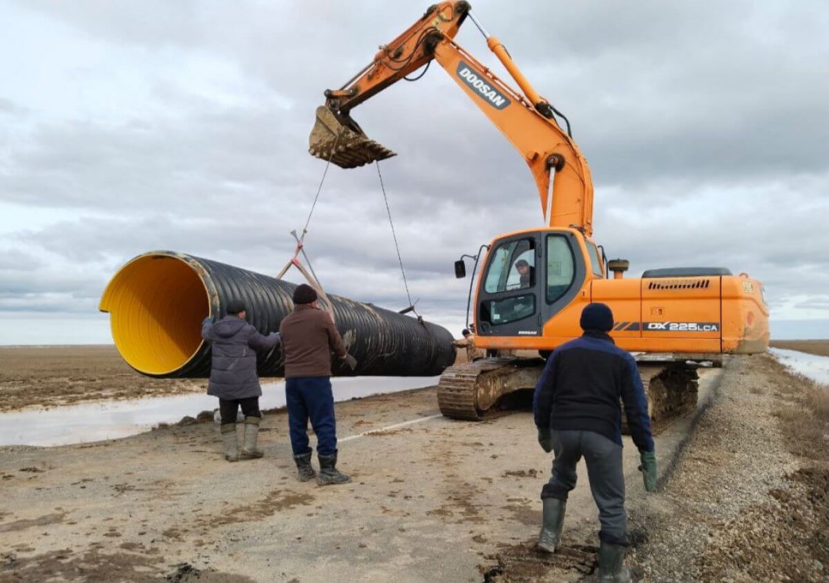 В Маркакольском районе восстановили участок трассы