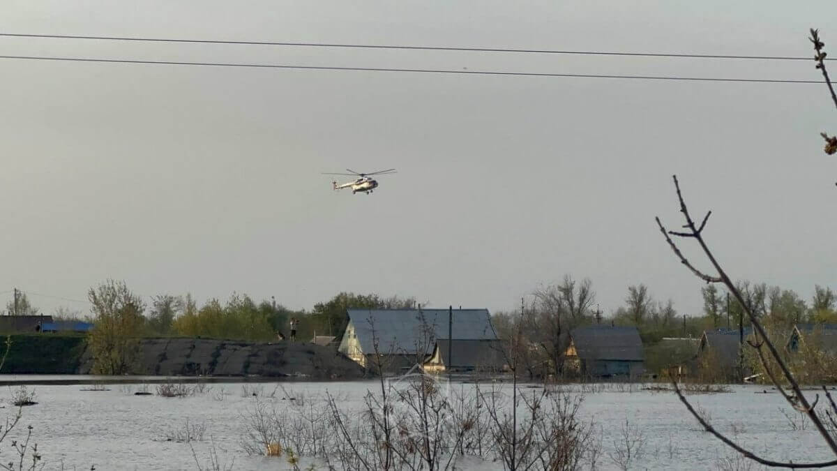 Уровень воды в реке Жайык снижается