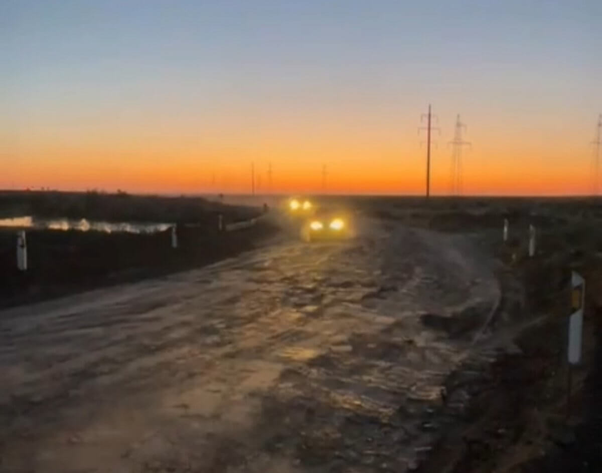 Временная объездная дорога открыта в Атырауской области