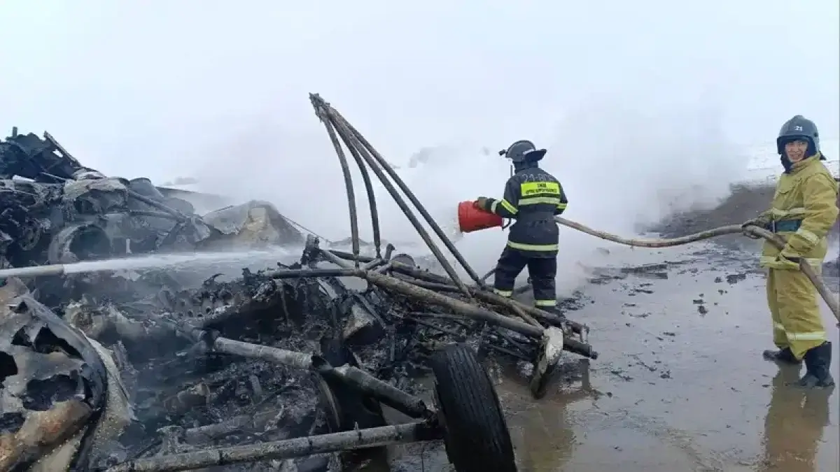 Вертолет Ми-8 рухнул в Казахстане
