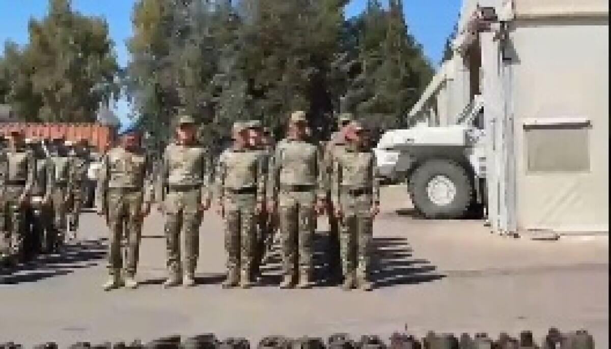 Казахстанские миротворцы закрепили личное оружие и технику на Голанских высотах