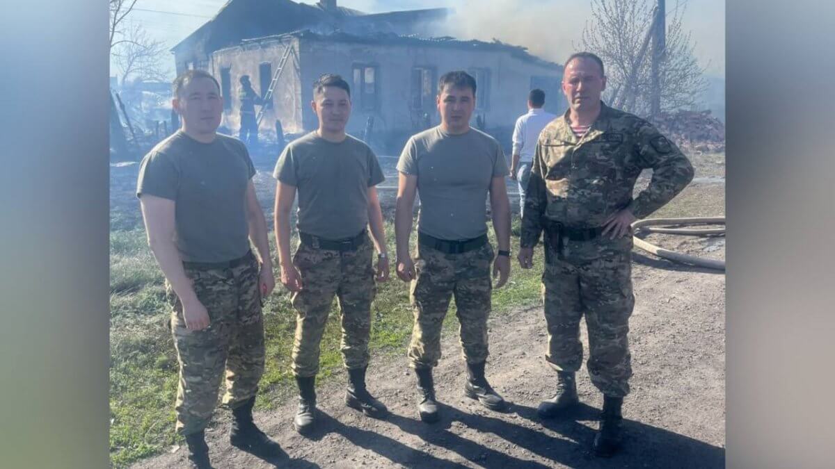 Kарагандинские гвардейцы проявили героизм во имя детей