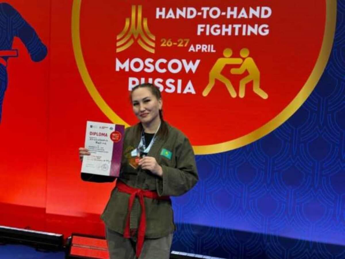 Девушка-полицейский из Павлодара победила на международном турнире по рукопашному бою