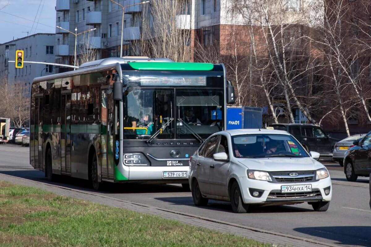 На каких остановках не будут останавливаться автобусы в Астане